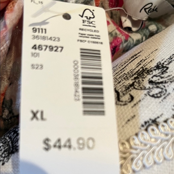 Reitmans Pink and Gray Floral Maxi Dress. Matching Separate Skirt and top - Picture 4 of 8